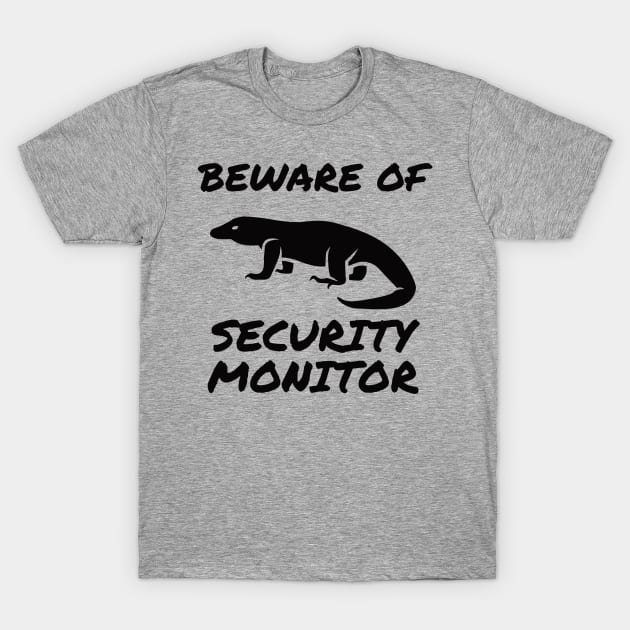 Beware of Security Monitor T-Shirt by Archie's Angels Store